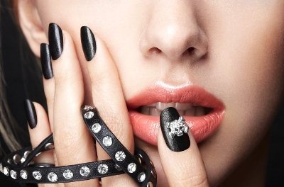 Nails Inc Leather Effect Nails - Photos 1 nails+inc+leather+black