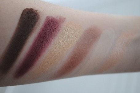 Kiko Colour Impact Eyeshadow Palette - 01 Lounge Warm Tones Swatches kiko-colour-impact-eyeshadow-palette-01-swatches