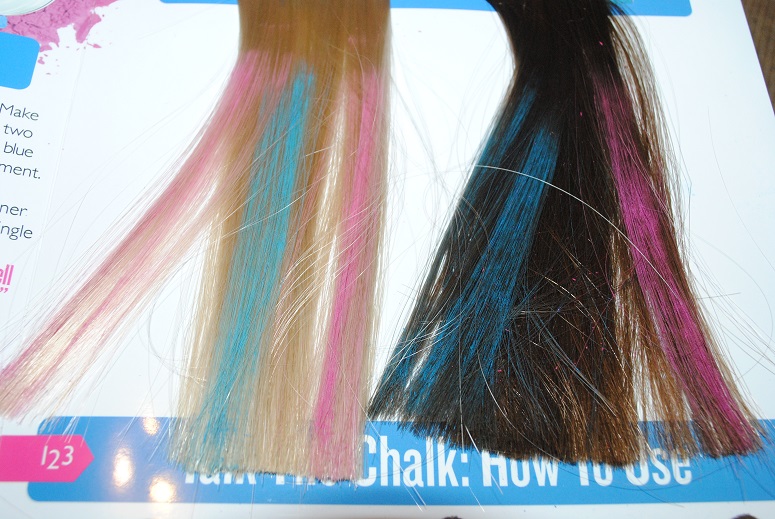 The Body Shop Limited Edition Hair Chalks Swatches body-shop-hair-chalks-blue-pink-review-swatch