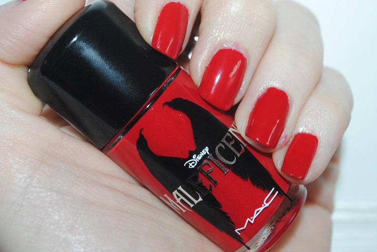 MAC Disney Maleficent Nail Polish in Flamingo Rose Review, Swatch mac-disney-maleficent-nail-polish-flamingo-rose-swatch