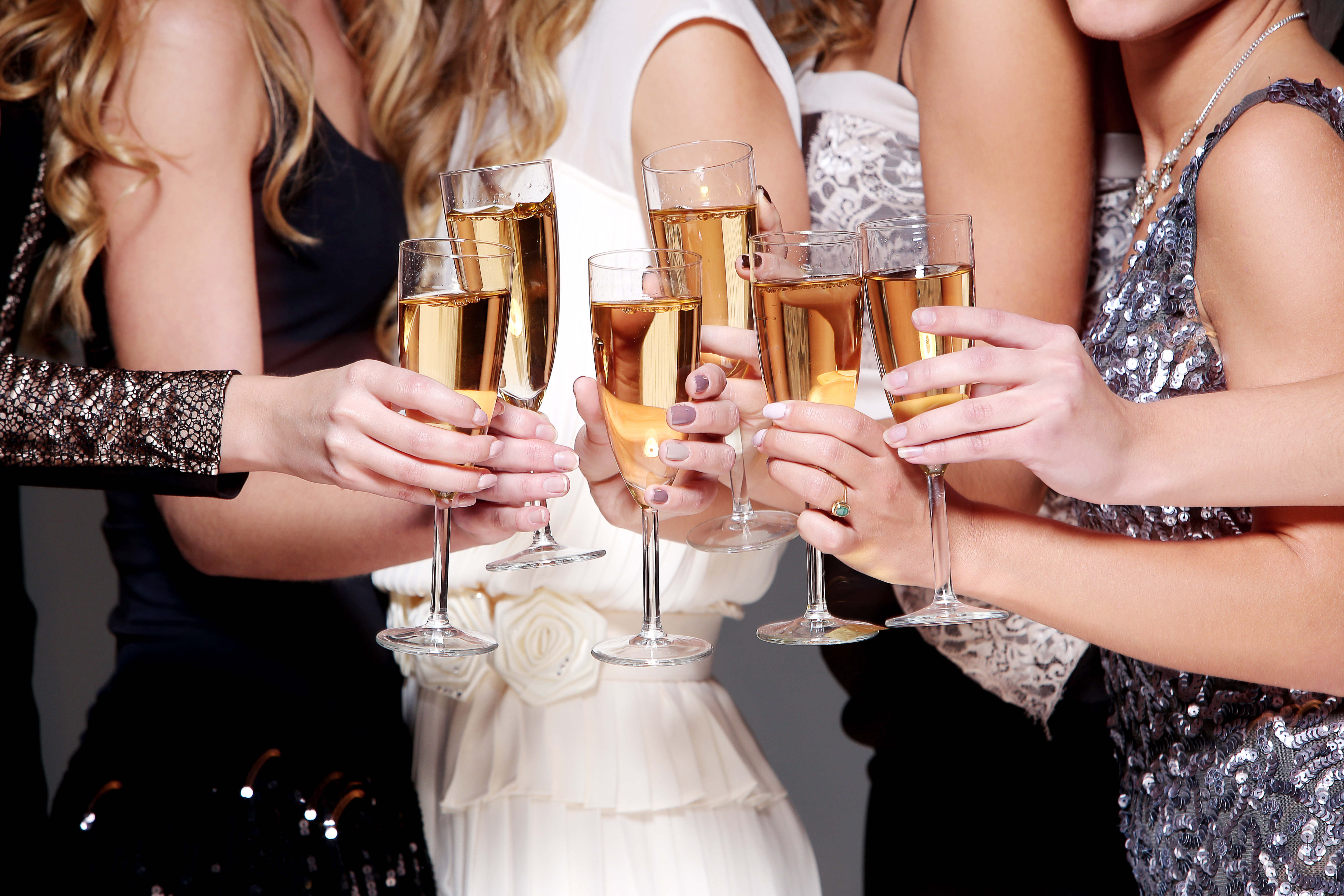 Best friends have new year party celebration