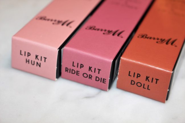 Barry M Nude Matte Me Up Lip Kit Shades Hun, Ride or Die, Doll